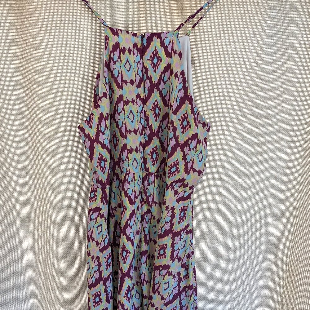 Everly Spaghetti Strap Geometric Pattern Mini Sun… - image 5